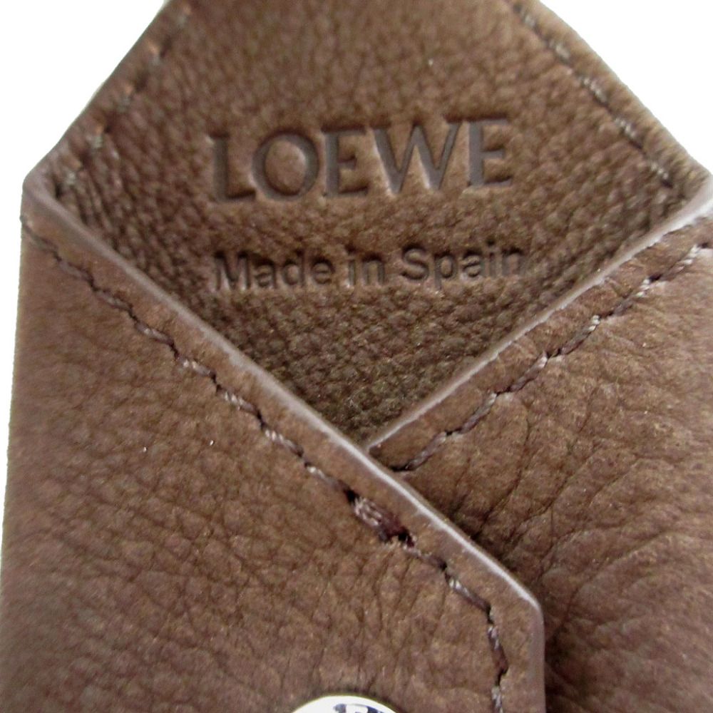 Loewe Puzzle Leather Brown Bag Charm Key Holder — view 4