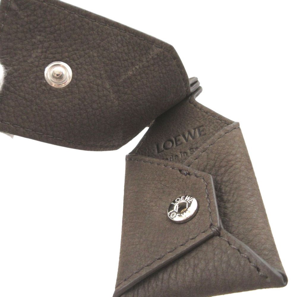 Loewe Puzzle Leather Brown Bag Charm Key Holder — view 3