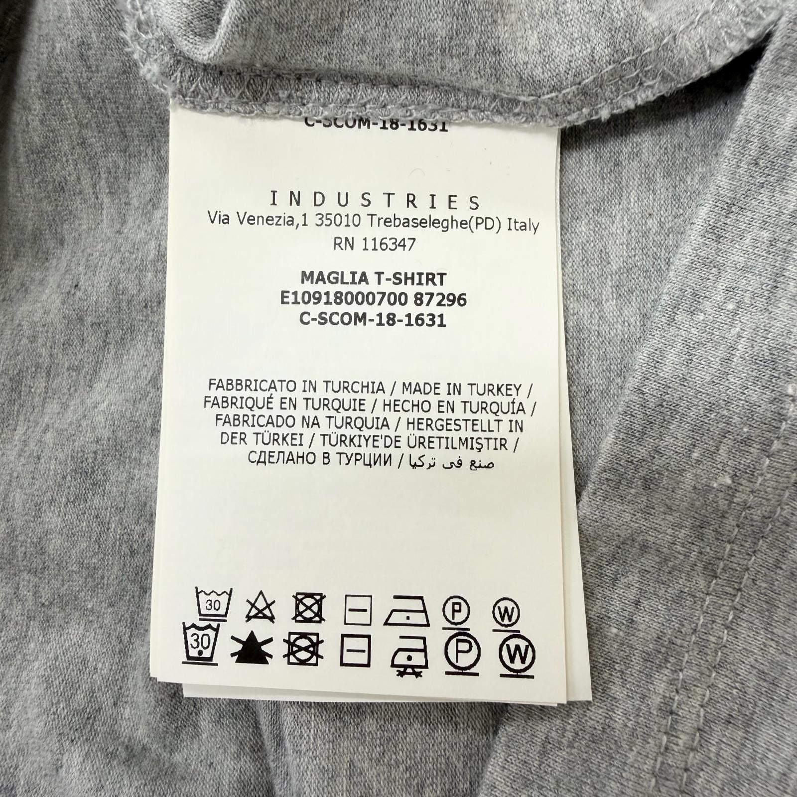 Moncler Maglia T-Shirt Tricolor Short Sleeve Raglan Gray XS — view 6