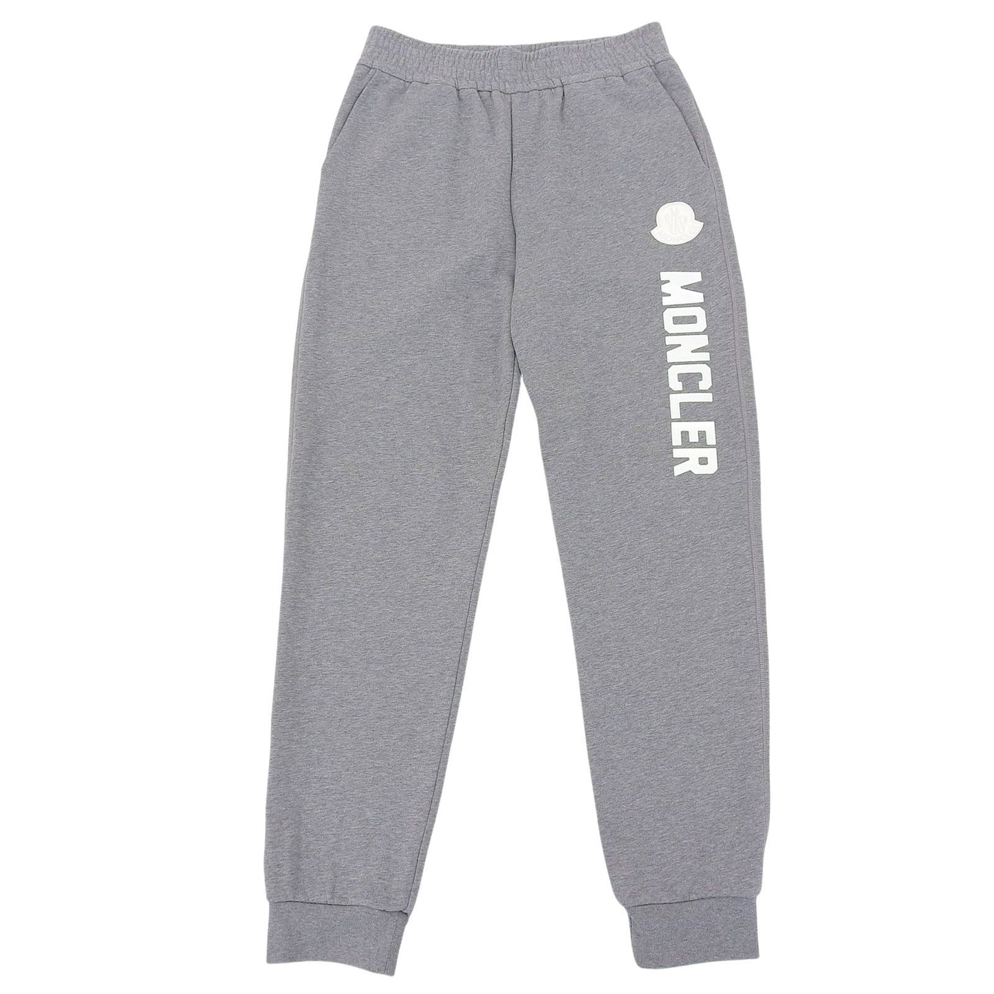 Moncler Cotton Logo with Patch Sweatshirt Pants Jogger Gray
