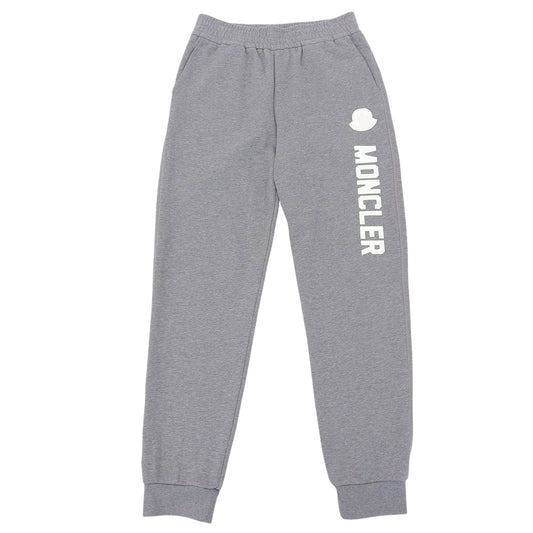 Moncler Cotton Logo with Patch Sweatshirt Pants Jogger Gray