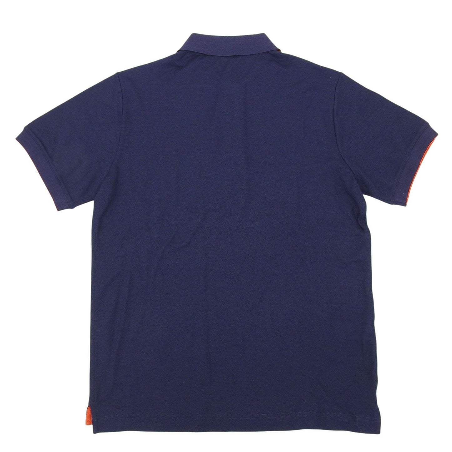 Hermes Cotton Series Button Short Sleeve Polo Shirt Navy — view 2