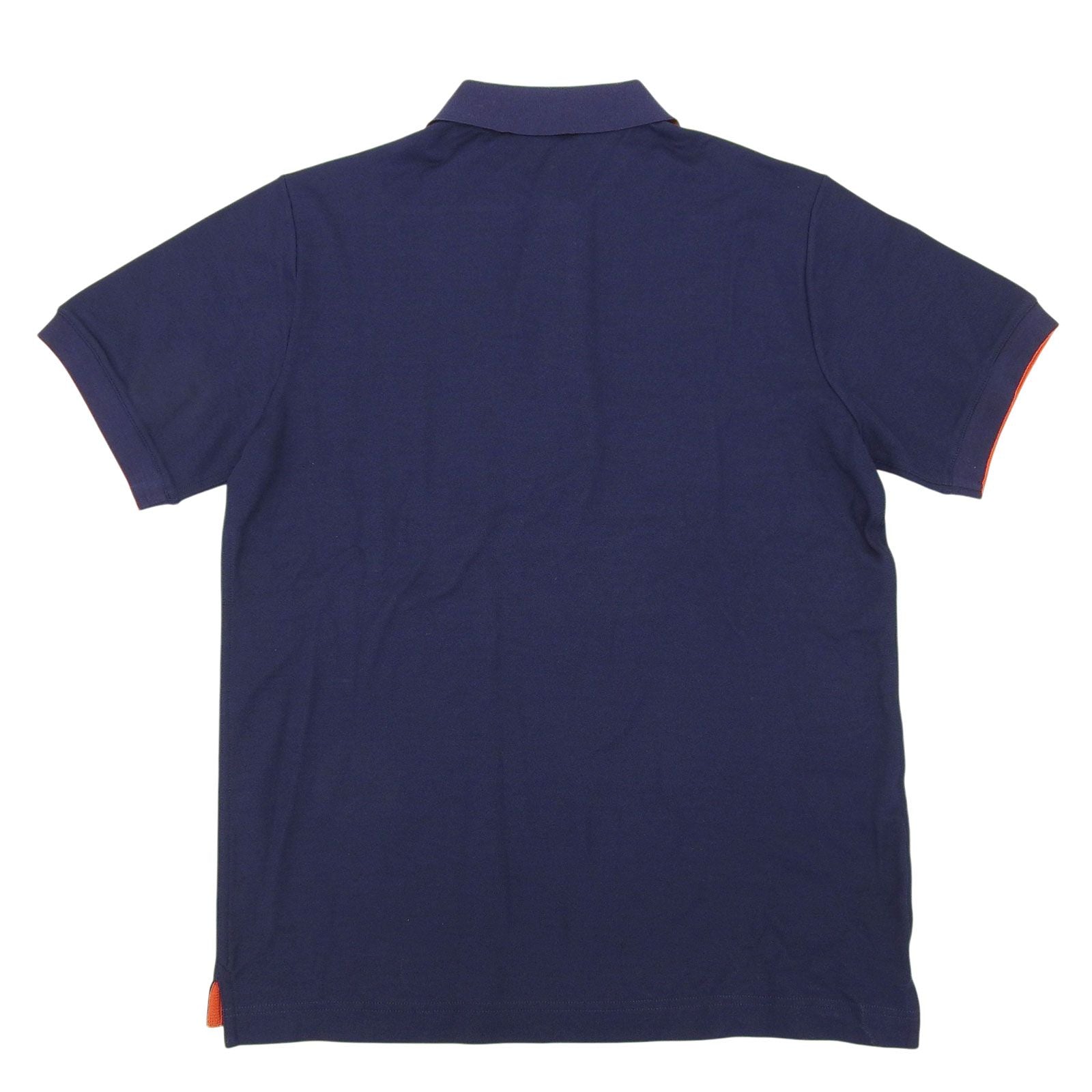 Hermes Cotton Series Button Short Sleeve Polo Shirt Navy — view 2
