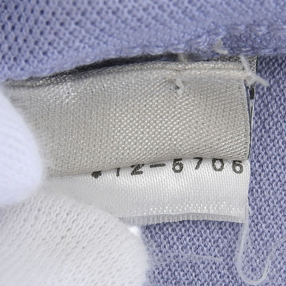 Hermes Cotton 100% Logo Embroidery Short Sleeve Polo Shirt Light Blue — view 8