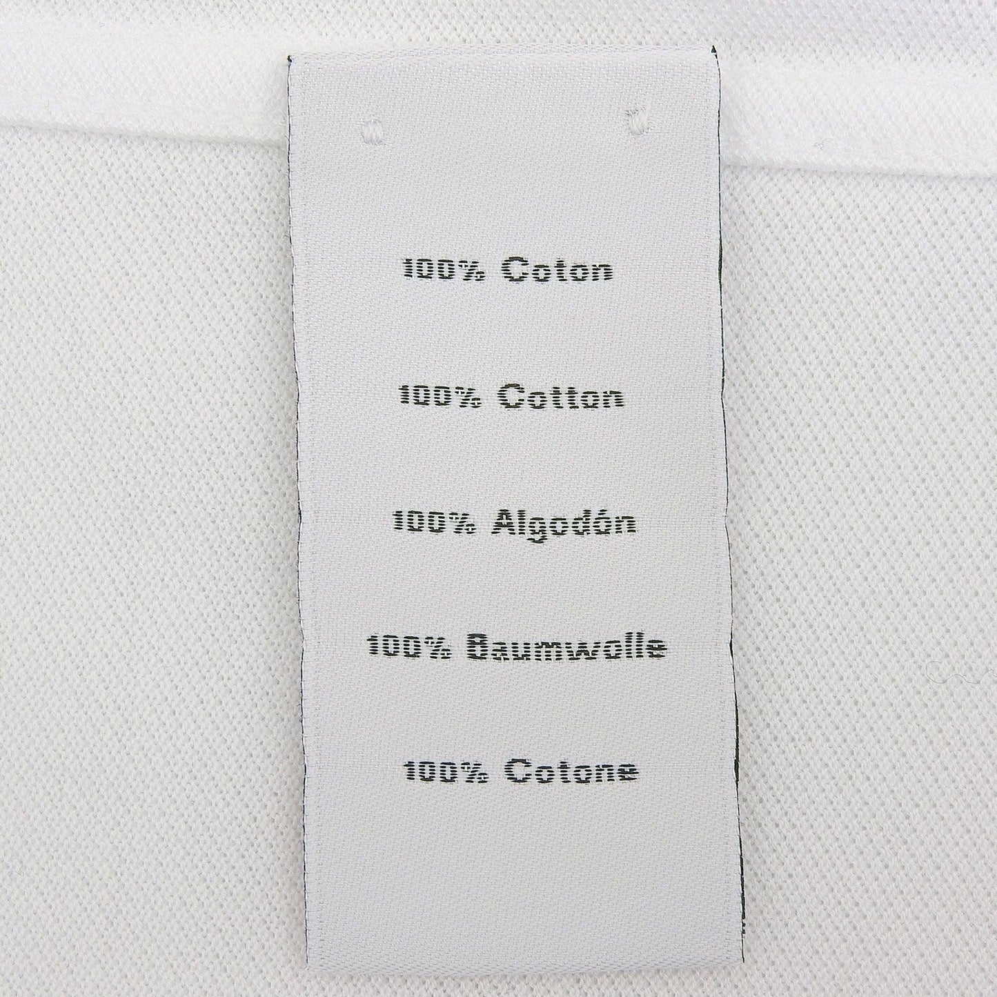 Hermes Cotton 100% Logo Embroidery Shell Button Short Sleeve Polo Shirt White — view 7