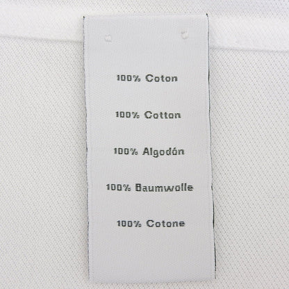 Hermes Cotton 100% Logo Embroidery Shell Button Short Sleeve Polo Shirt White — view 7