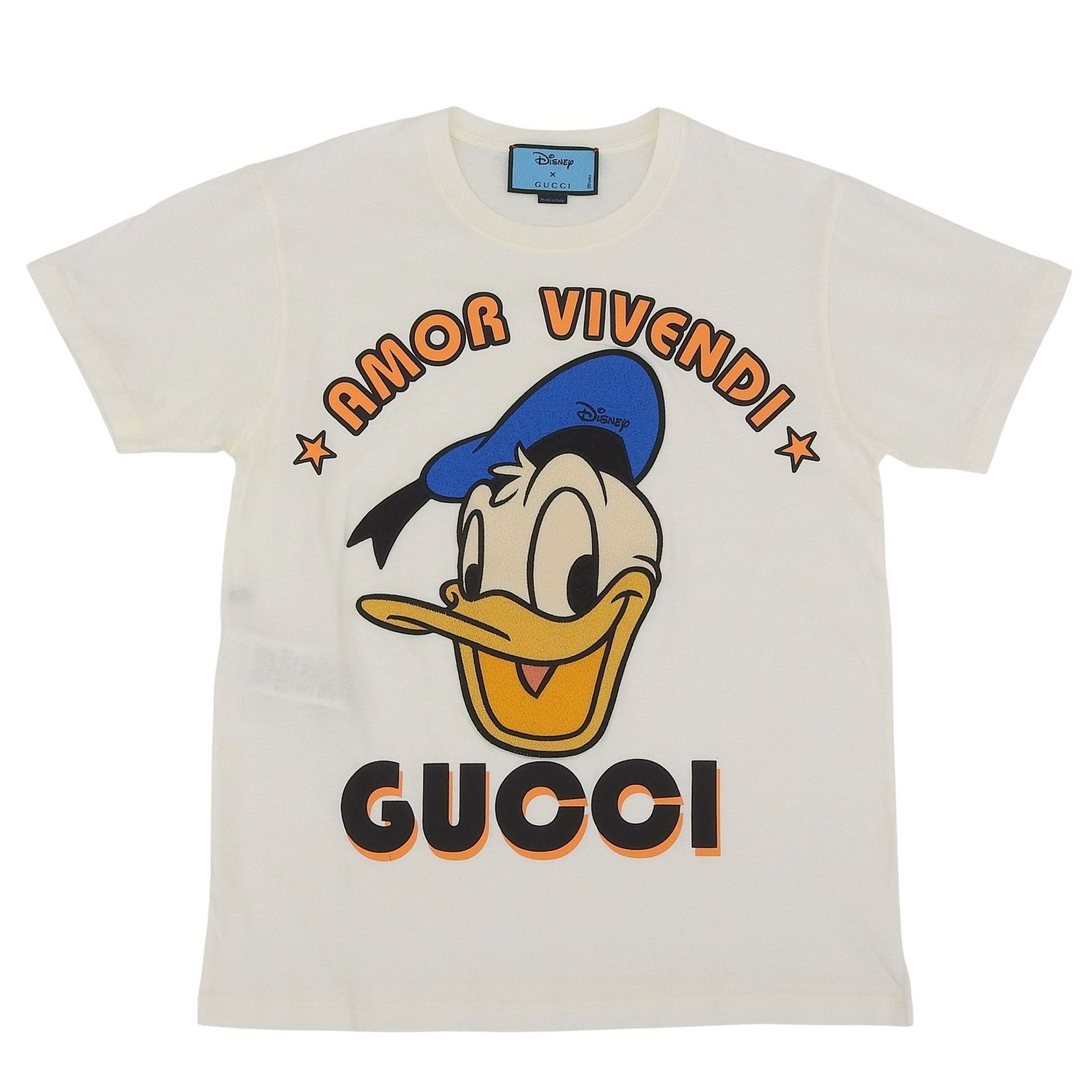 Gucci Disney Cotton 100% Logo Donald Duck Oversize Short Sleeve T-Shirt Multi