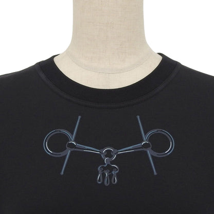 Hermes Cartouche Molle Cotton 100% Short Sleeve T-Shirt Black 36 — view 3