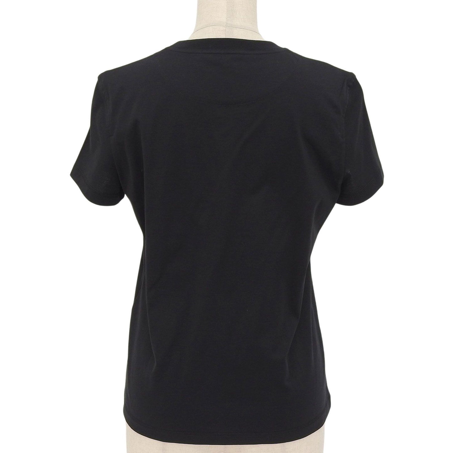Hermes Cartouche Molle Cotton 100% Short Sleeve T-Shirt Black 36 — view 2