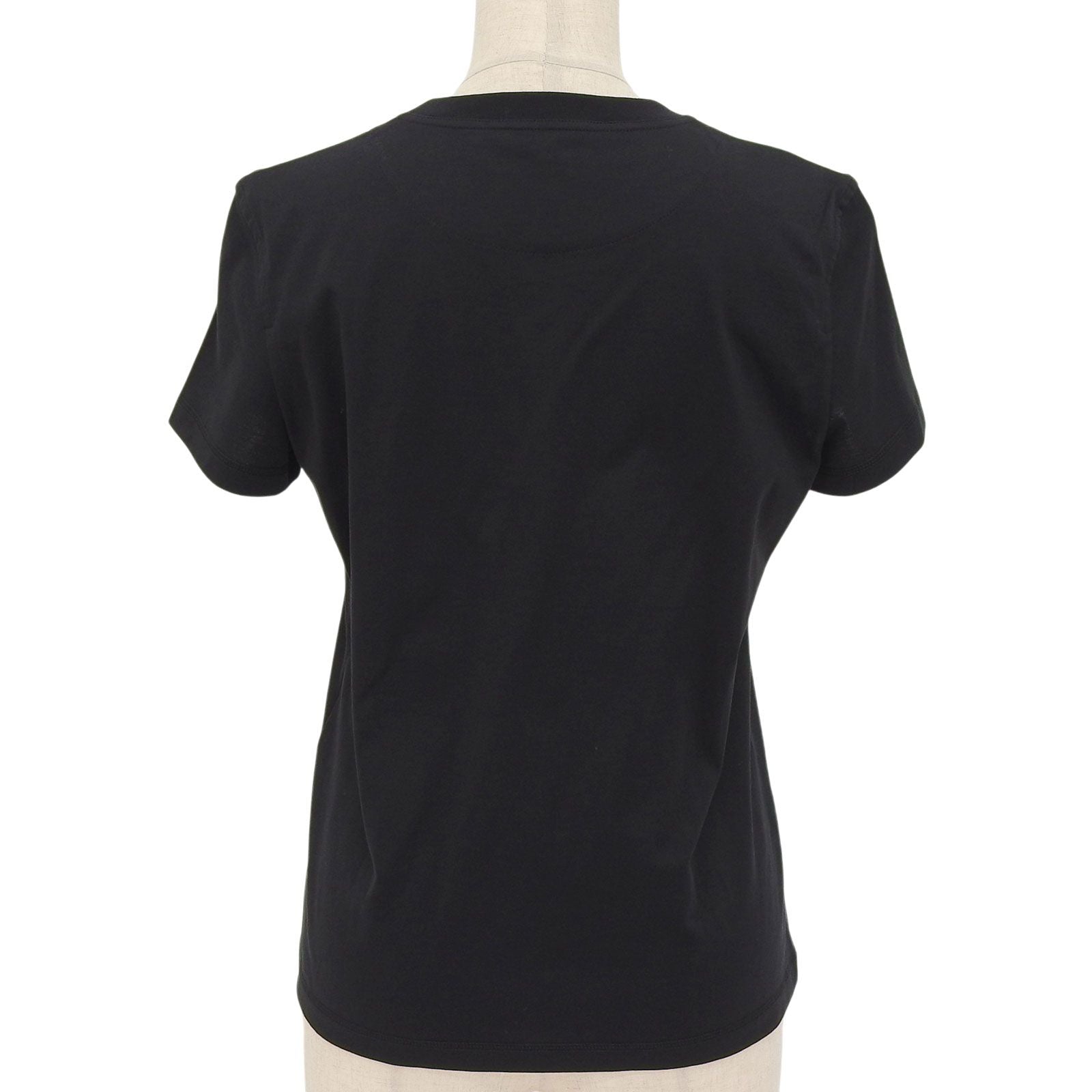Hermes Cartouche Molle Cotton 100% Short Sleeve T-Shirt Black 36 — view 2