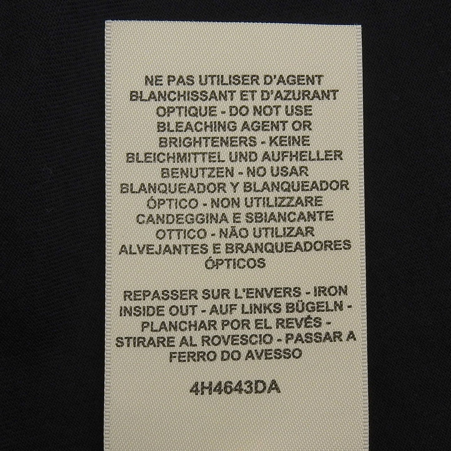 Hermes Cartouche Molle Cotton 100% Short Sleeve T-Shirt Black 36 — view 6