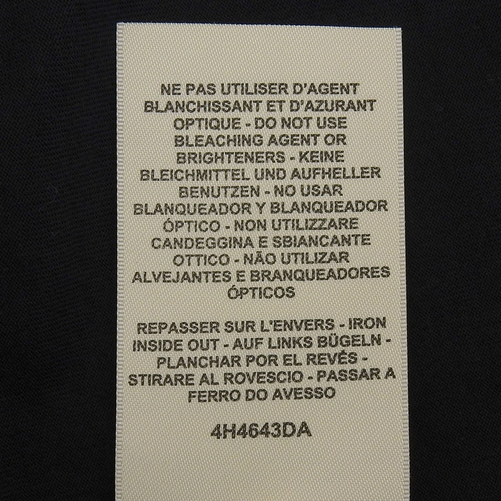 Hermes Cartouche Molle Cotton 100% Short Sleeve T-Shirt Black 36 — view 6