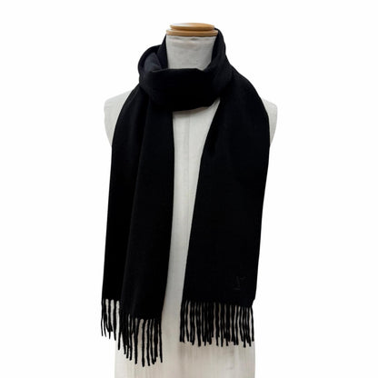 Louis Vuitton Cashmere Echarpe Jhelum LV Logo Embroidered Scarf with Fringe — view 3