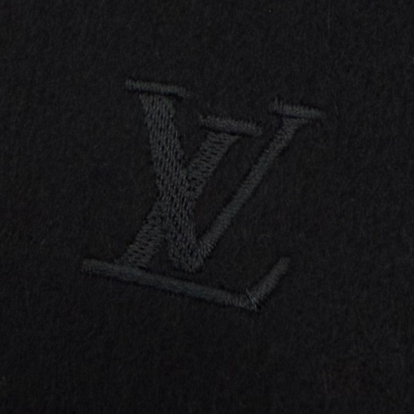 Louis Vuitton Cashmere Echarpe Jhelum LV Logo Embroidered Scarf with Fringe — view 5
