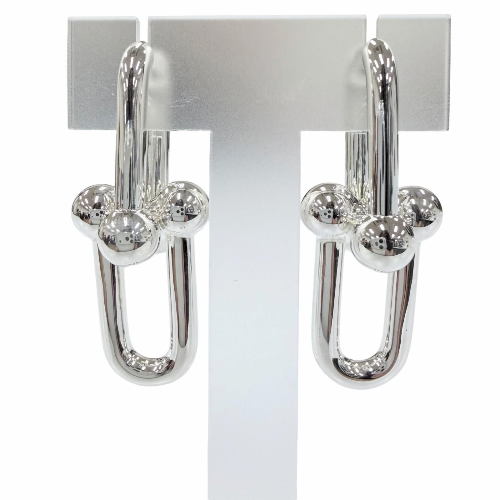 Tiffany & Co Extra Large Link Earrings Silver