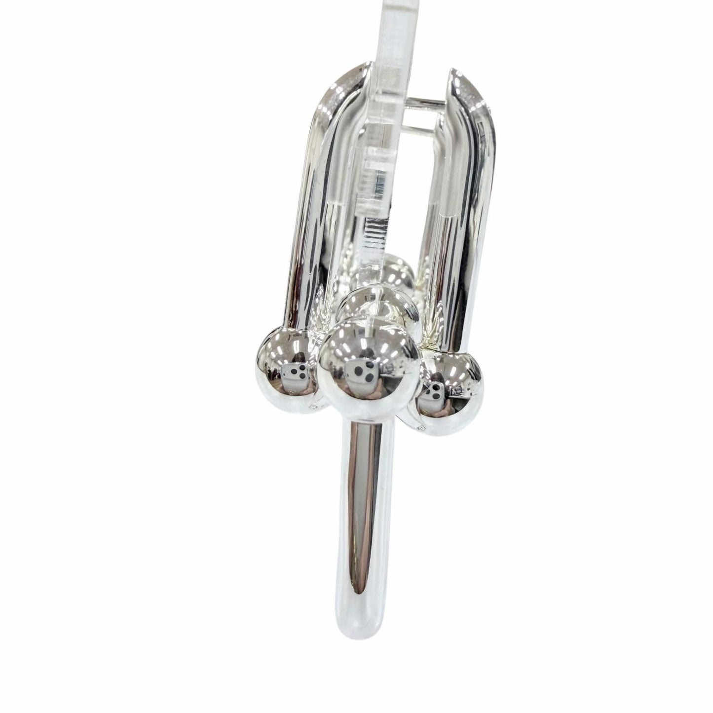 Tiffany & Co Extra Large Link Earrings Silver — view 2
