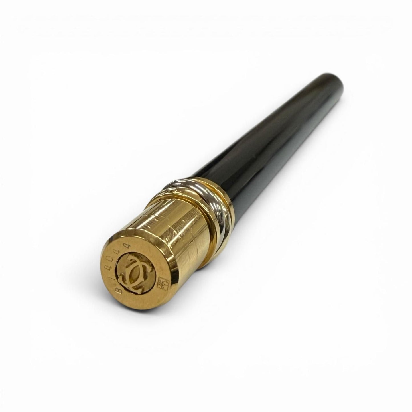Cartier Trinity Twist Ballpoint Pen Black Gold Handwriting Confirmed — view 4