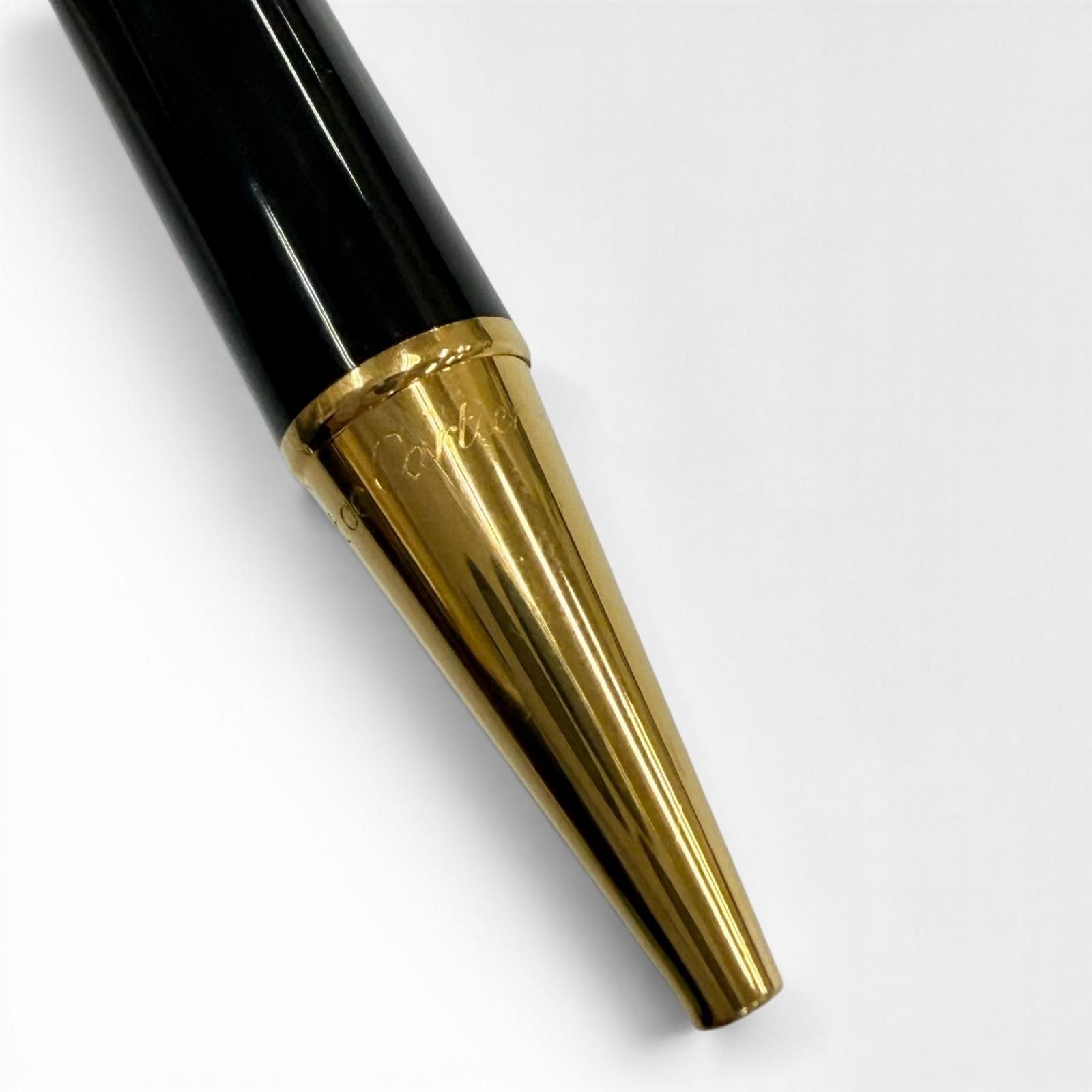 Cartier Trinity Twist Ballpoint Pen Black Gold Handwriting Confirmed — view 9