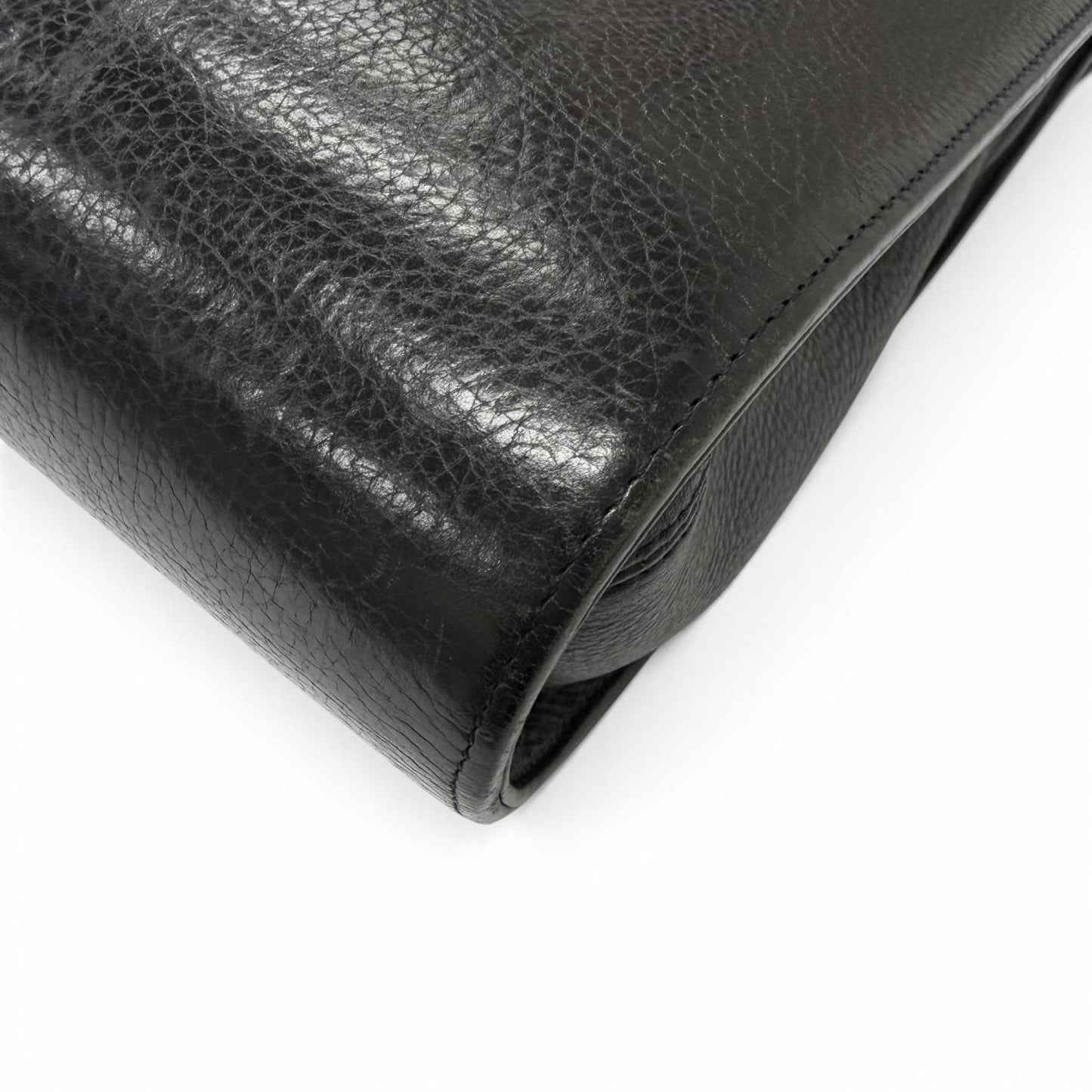 Chrome Hearts Leather Part Gunslinger CH Plus Briefcase Handbag Black — view 5