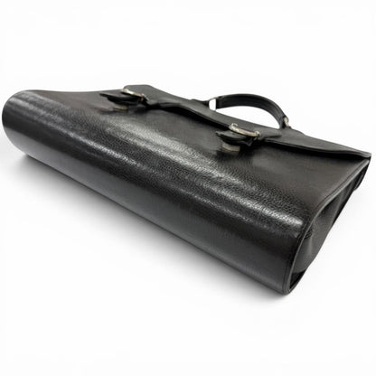 Chrome Hearts Leather Part Gunslinger CH Plus Briefcase Handbag Black — view 4