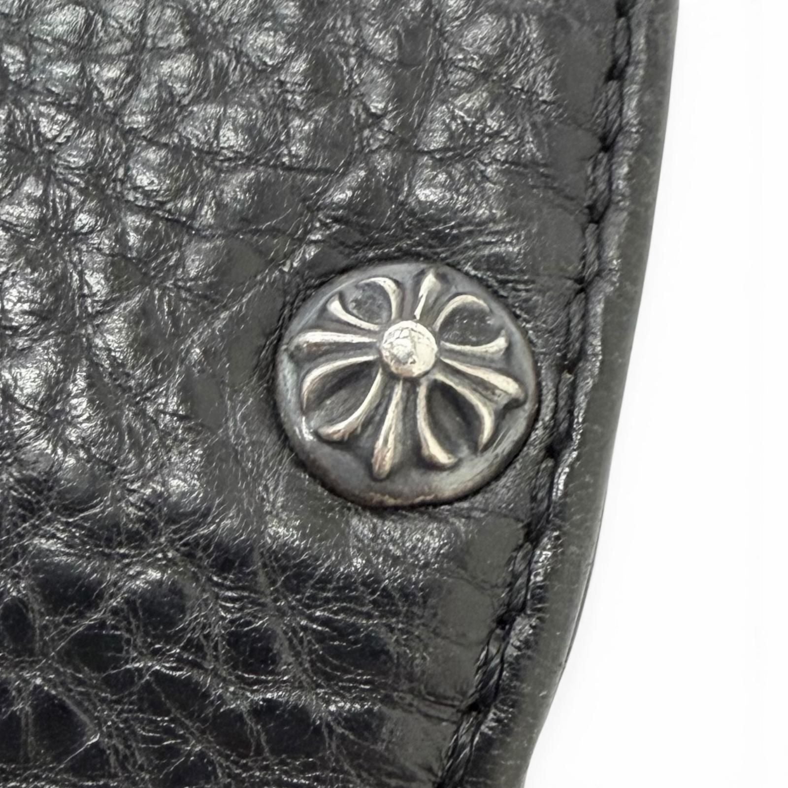 Chrome Hearts Leather Part Gunslinger CH Plus Briefcase Handbag Black — view 9