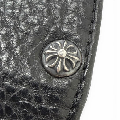 Chrome Hearts Leather Part Gunslinger CH Plus Briefcase Handbag Black — view 9