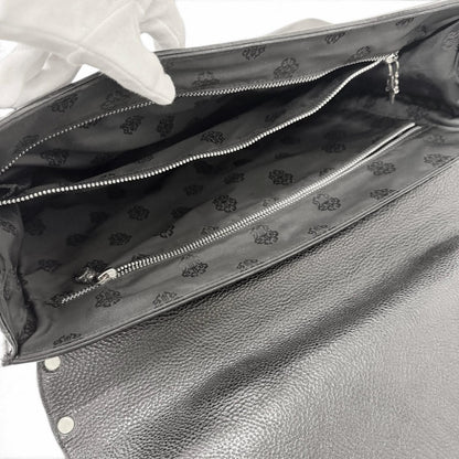 Chrome Hearts Leather Part Gunslinger CH Plus Briefcase Handbag Black — view 6
