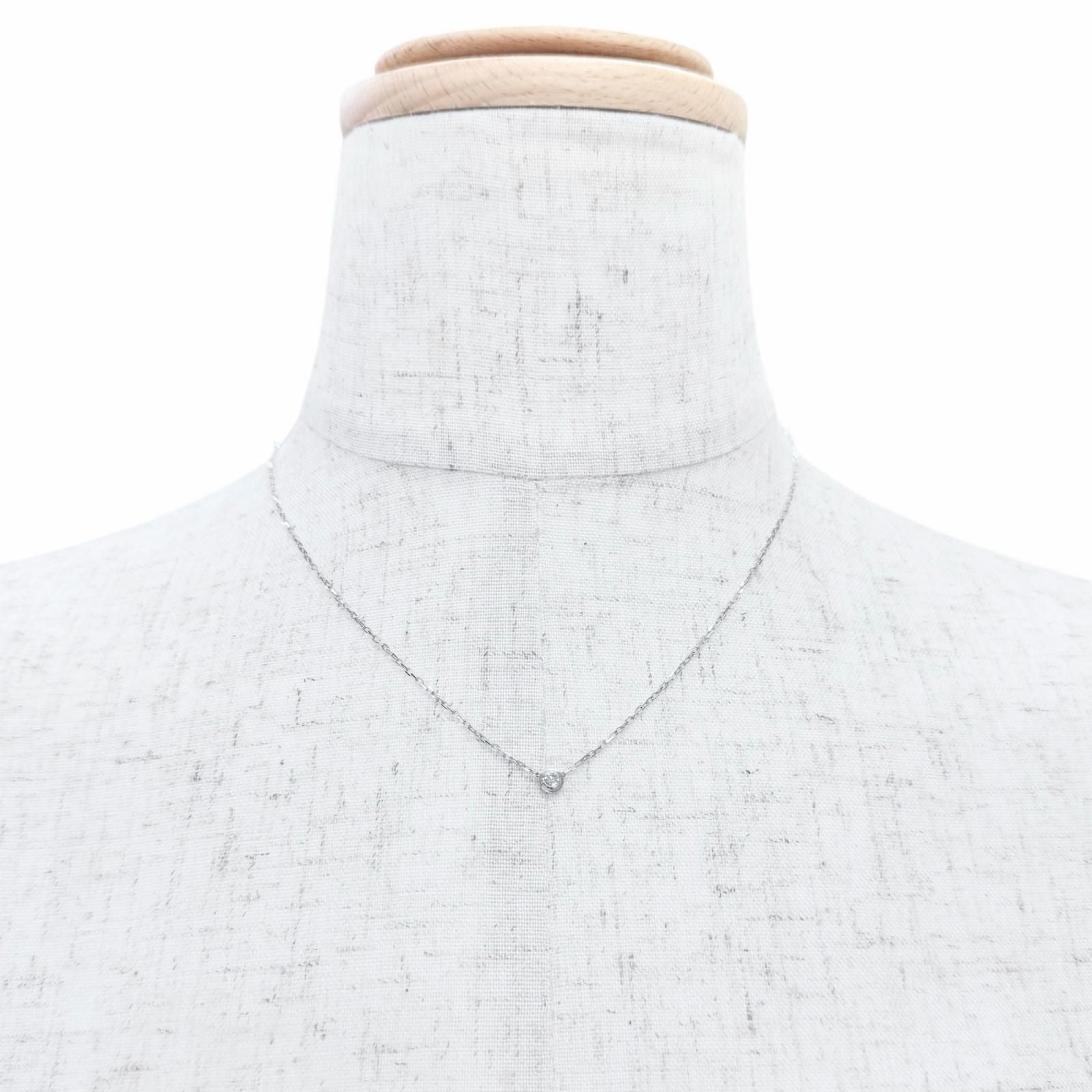 Cartier d'Amour SM Diamond Necklace 18k White Gold White 41 cm — view 2
