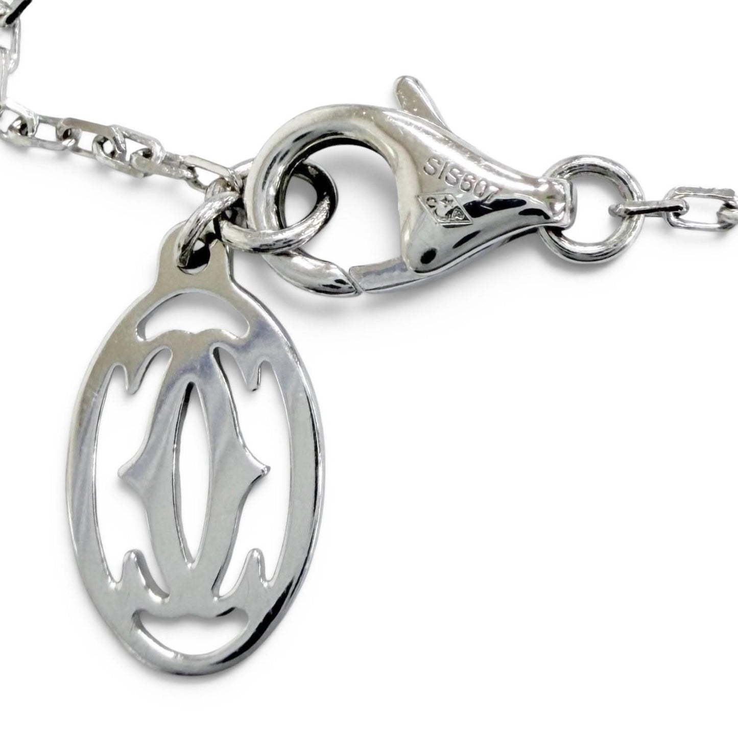 Cartier d'Amour SM Diamond Necklace 18k White Gold White 41 cm — view 6
