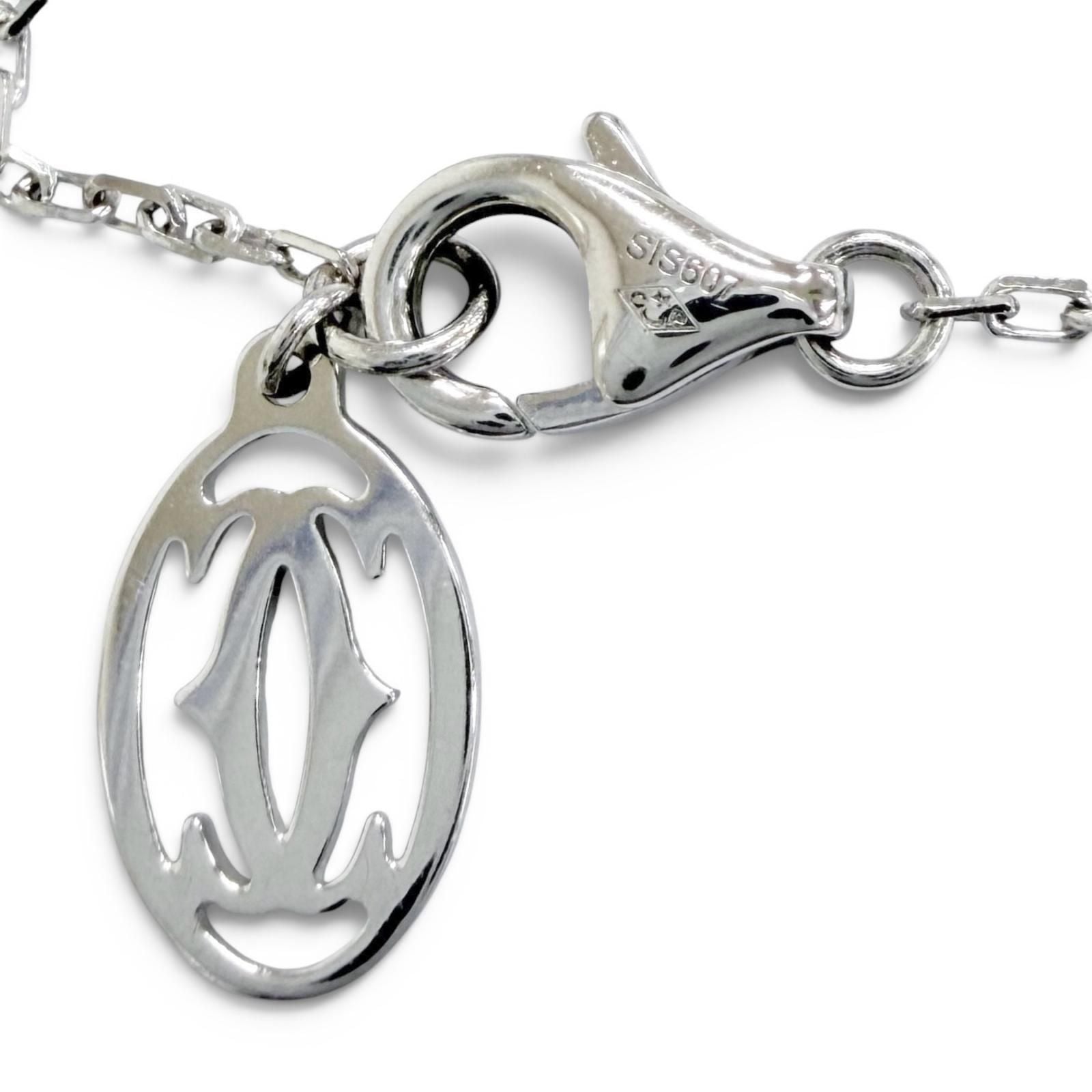 Cartier d'Amour SM Diamond Necklace 18k White Gold White 41 cm — view 6