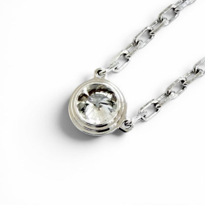 Cartier d'Amour SM Diamond Necklace 18k White Gold White 41 cm — view 5