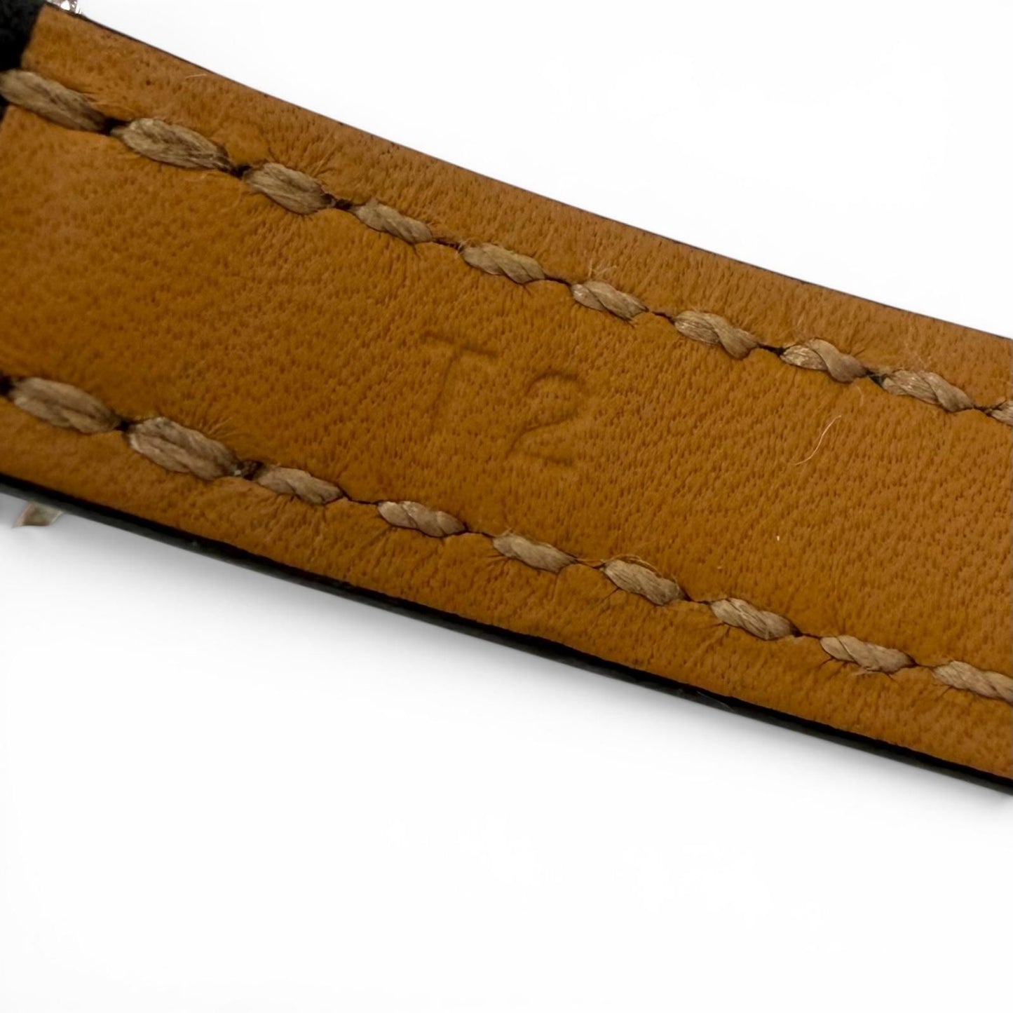 Hermes Croisier Double Tour Leather Silver Purchased in May Bracelet Black — view 7