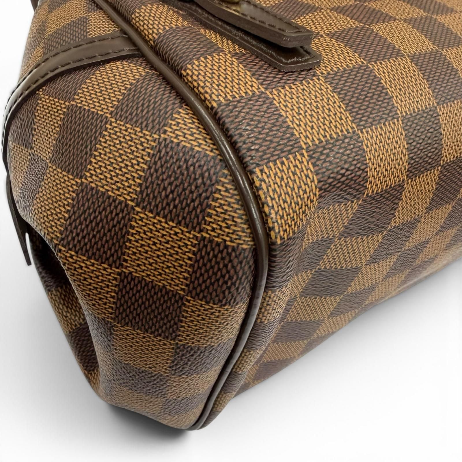 Louis Vuitton Damier Rivington PM Canvas Handbag Brown — view 7