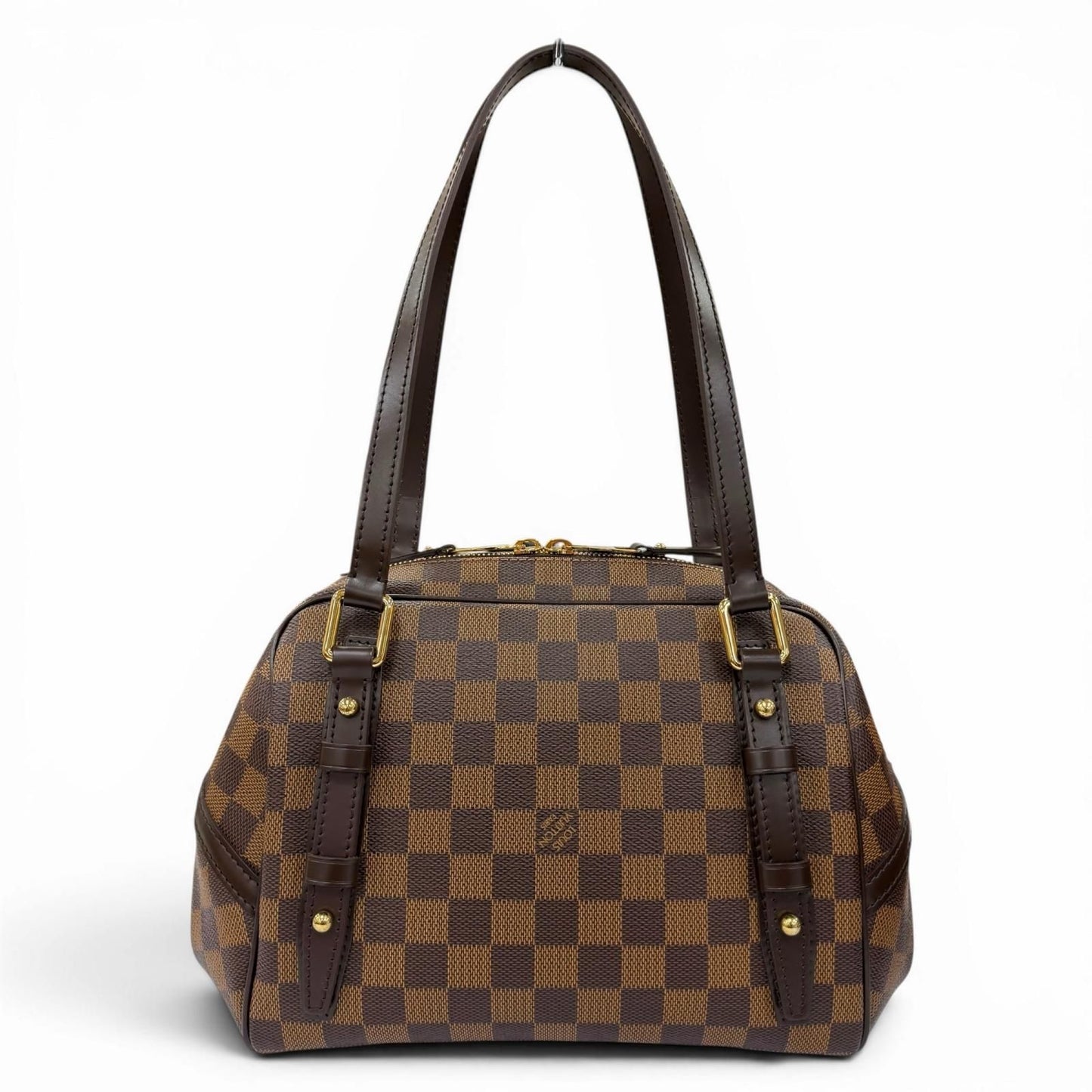 Louis Vuitton Damier Rivington PM Canvas Handbag Brown — view 3