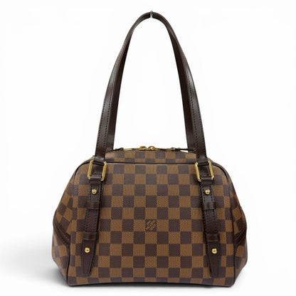 Louis Vuitton Damier Rivington PM Canvas Handbag Brown — view 3