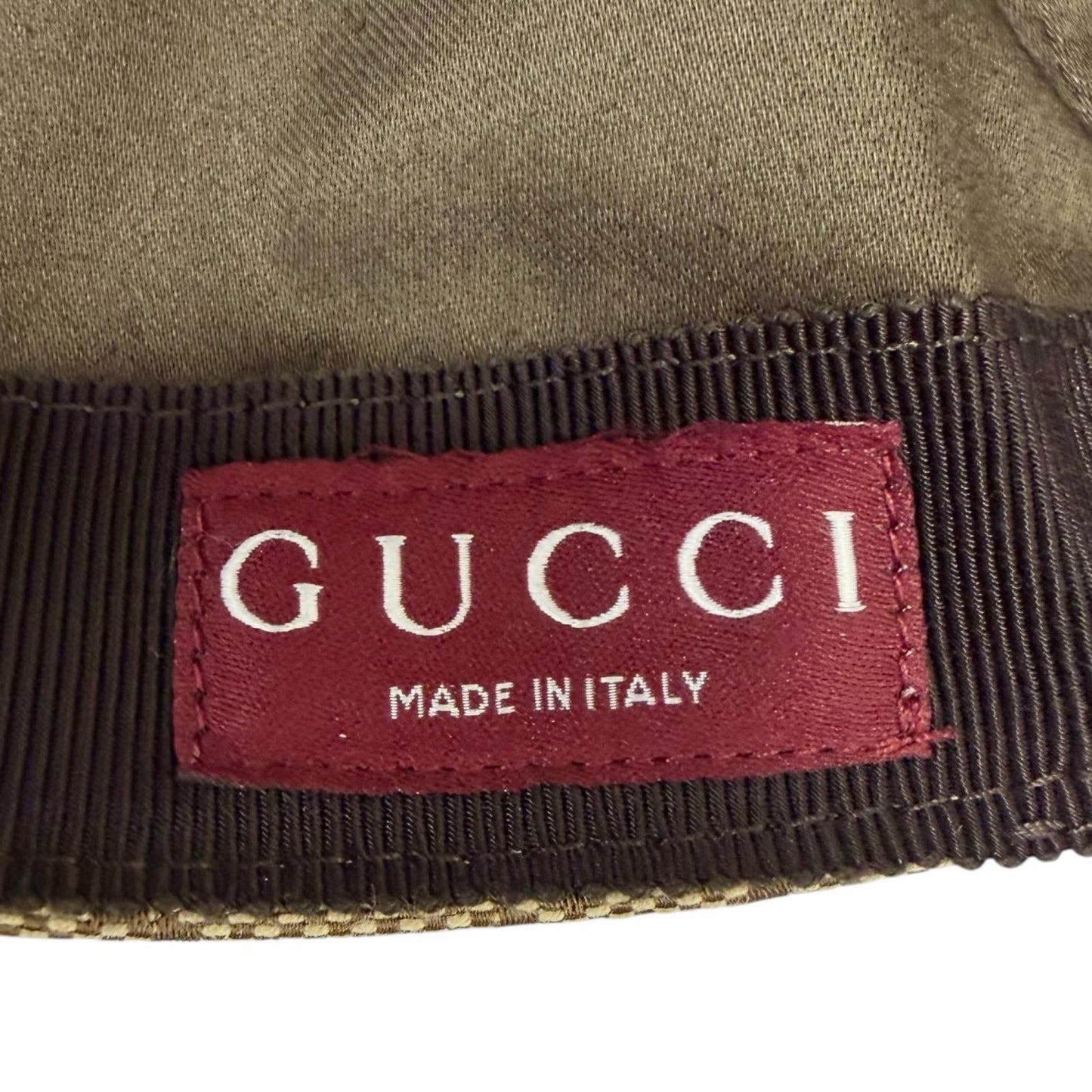 Gucci Yuko Higuchi Bo & Boris GG Canvas Lambskin Baseball Cap Hat Beige M 57 cm — view 7
