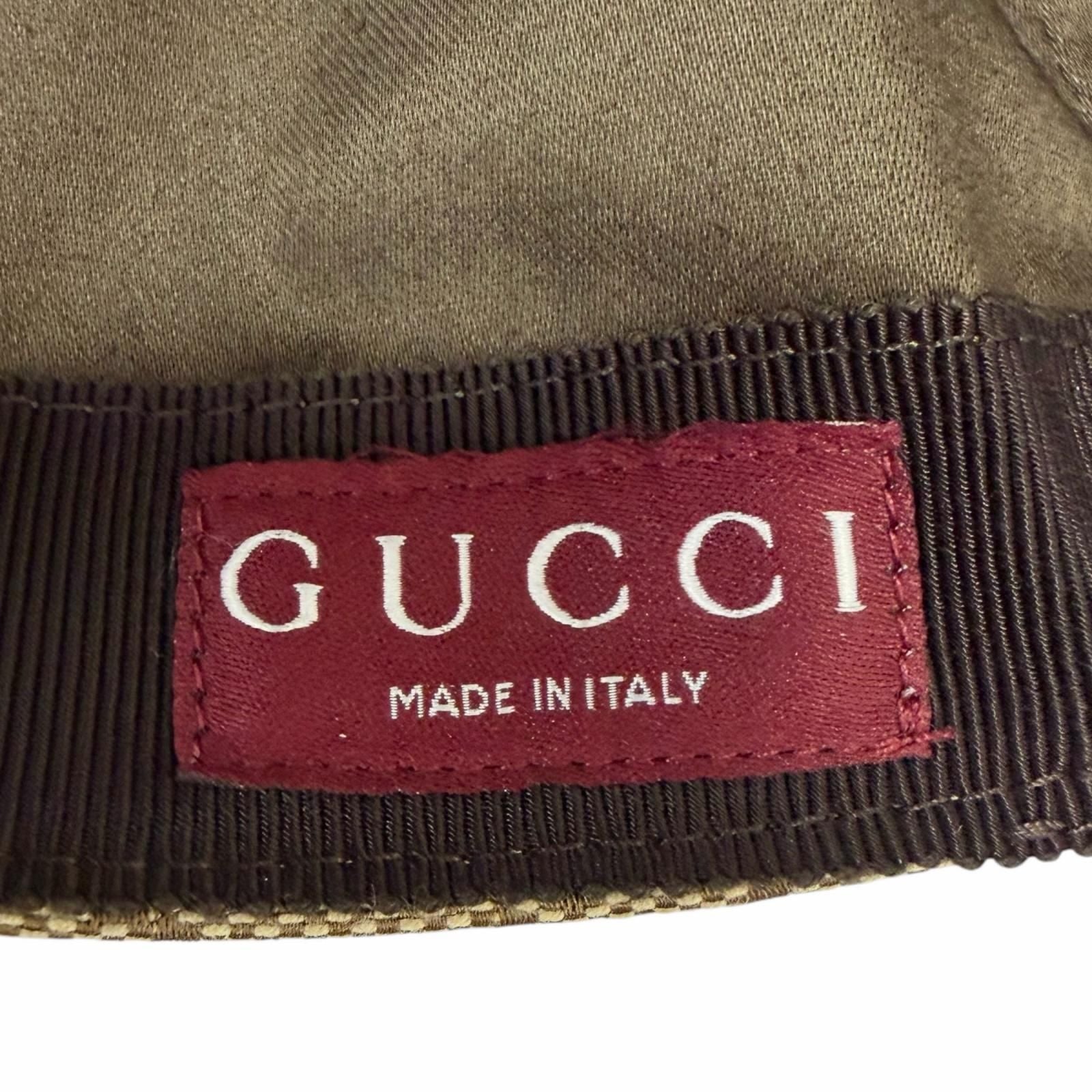 Gucci Yuko Higuchi Bo & Boris GG Canvas Lambskin Baseball Cap Hat Beige M 57 cm — view 7