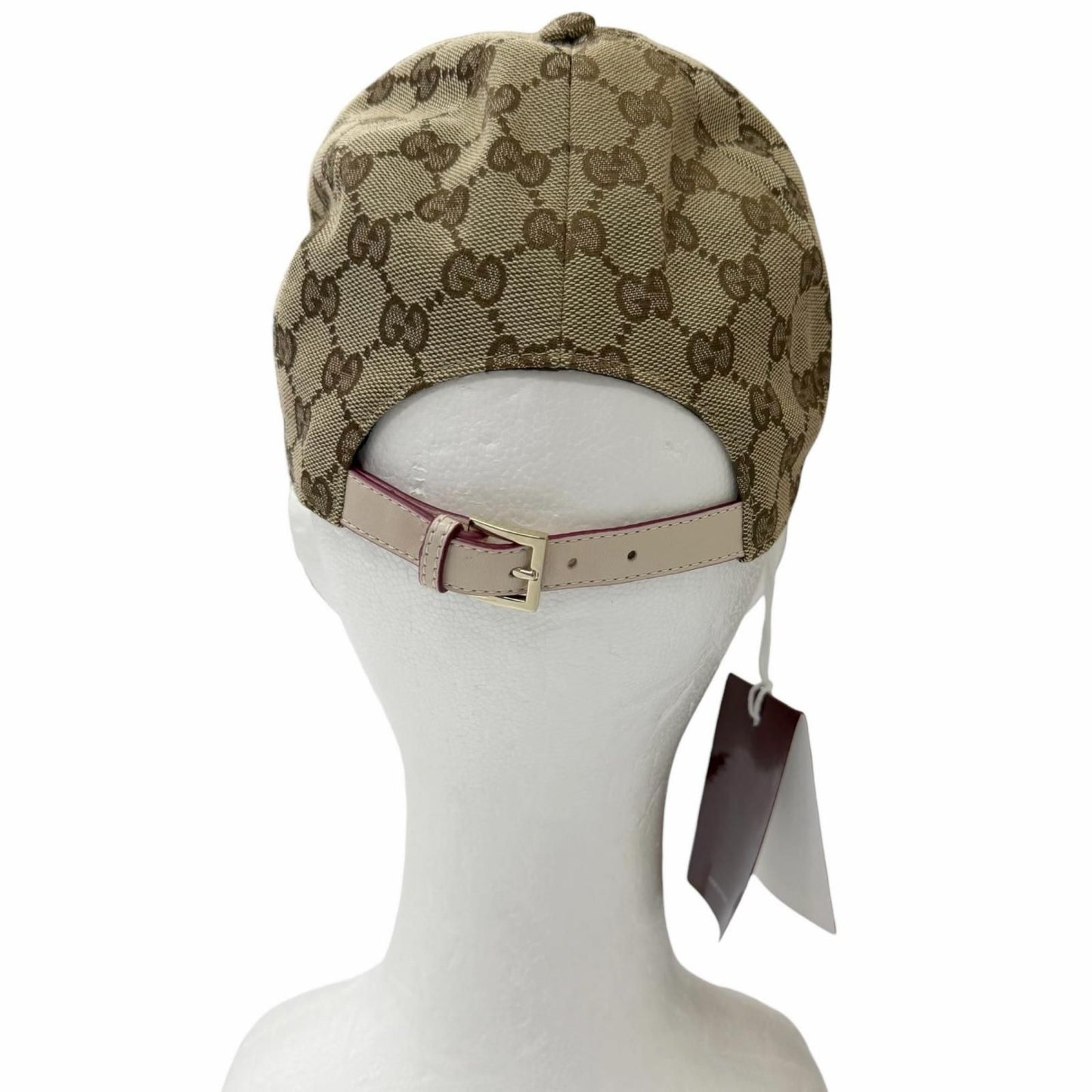 Gucci Yuko Higuchi Bo & Boris GG Canvas Lambskin Baseball Cap Hat Beige M 57 cm — view 4