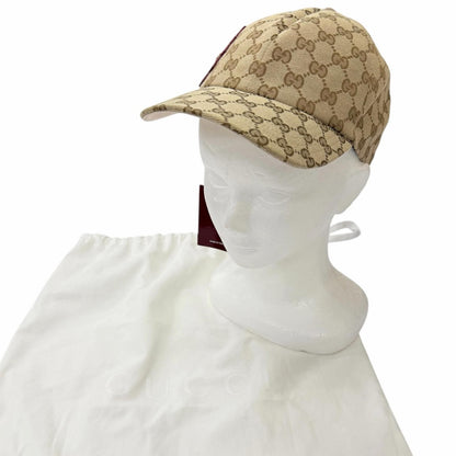 Gucci Yuko Higuchi Bo & Boris GG Canvas Lambskin Baseball Cap Hat Beige M 57 cm — view 2
