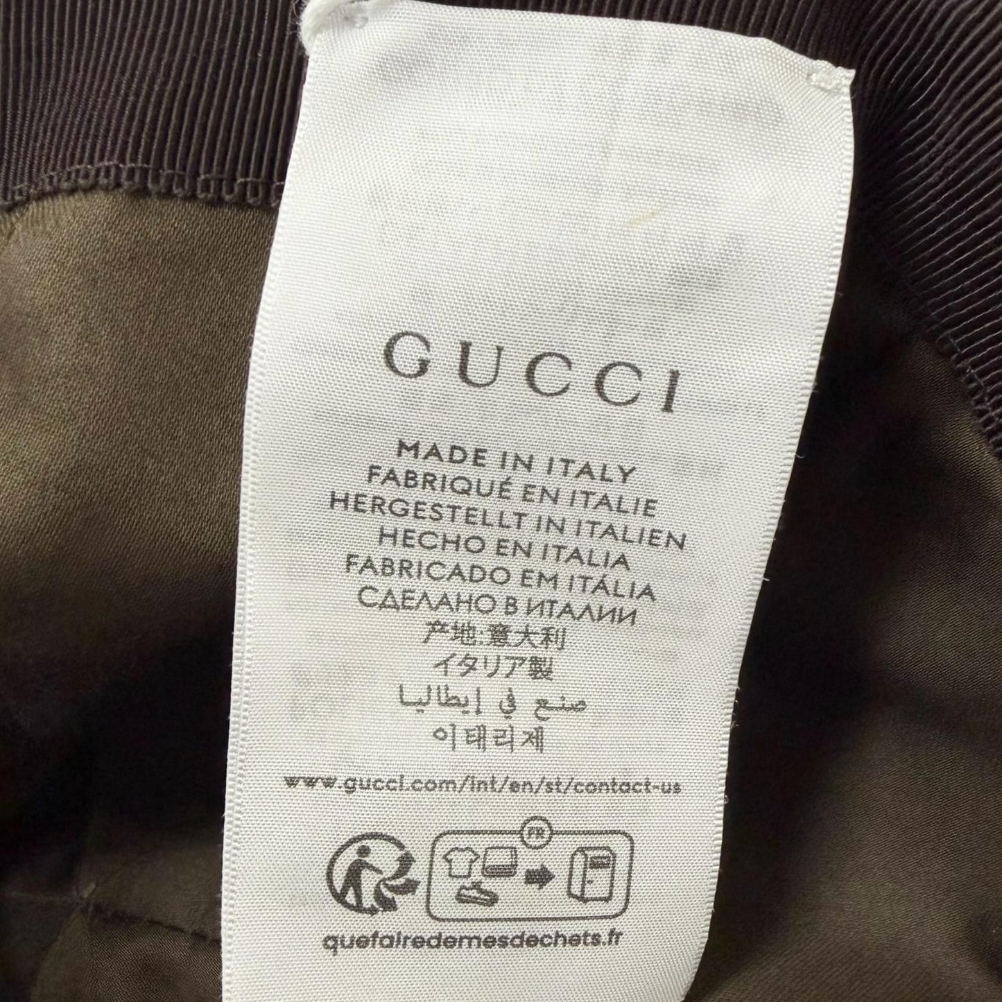 Gucci Yuko Higuchi Bo & Boris GG Canvas Lambskin Baseball Cap Hat Beige M 57 cm — view 8