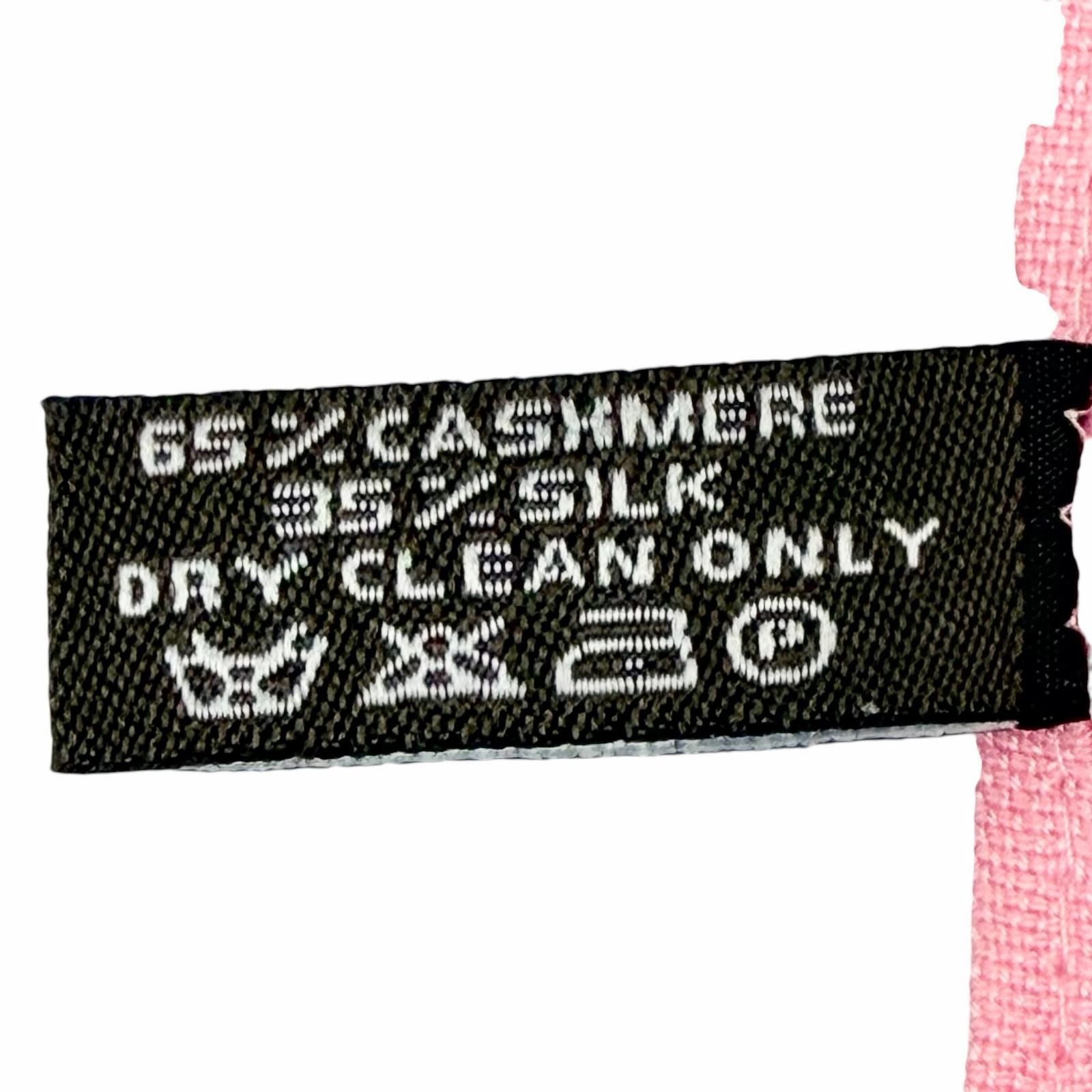 Hermes Logo Scarf Pink — view 7