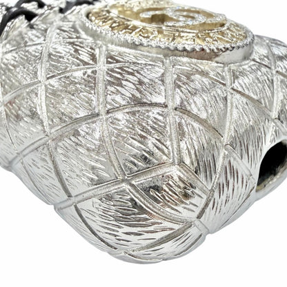 Chanel CC Logo Crown Quilted Airpods Case for Generation Silver — view 7