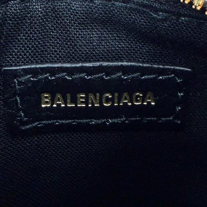 Balenciaga Leather Coin Case Purse Black Gold — view 7