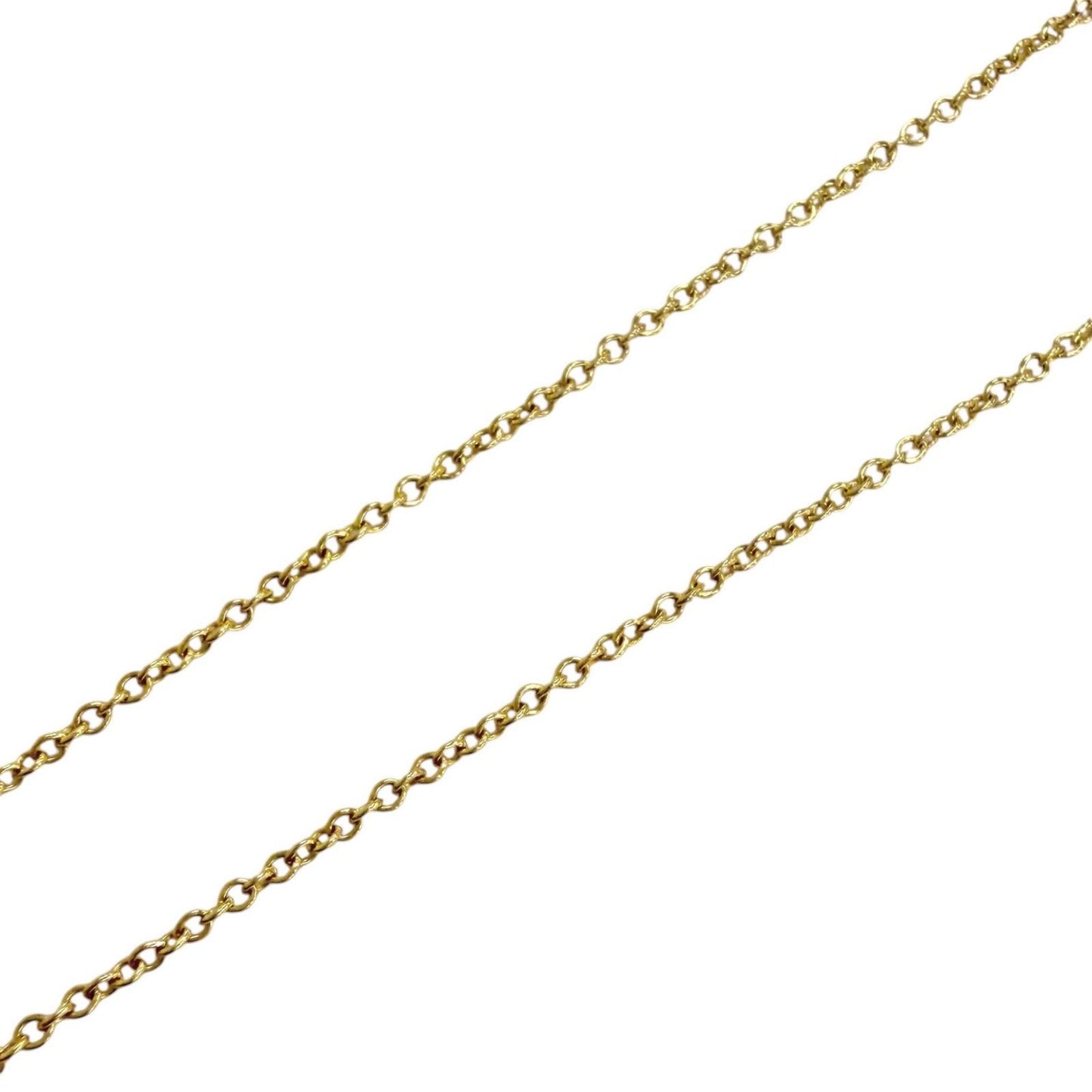 Tiffany & Co by the Yard 18k Gold Diamond Frame Diameter 3.4 Necklace Yellow — view 5