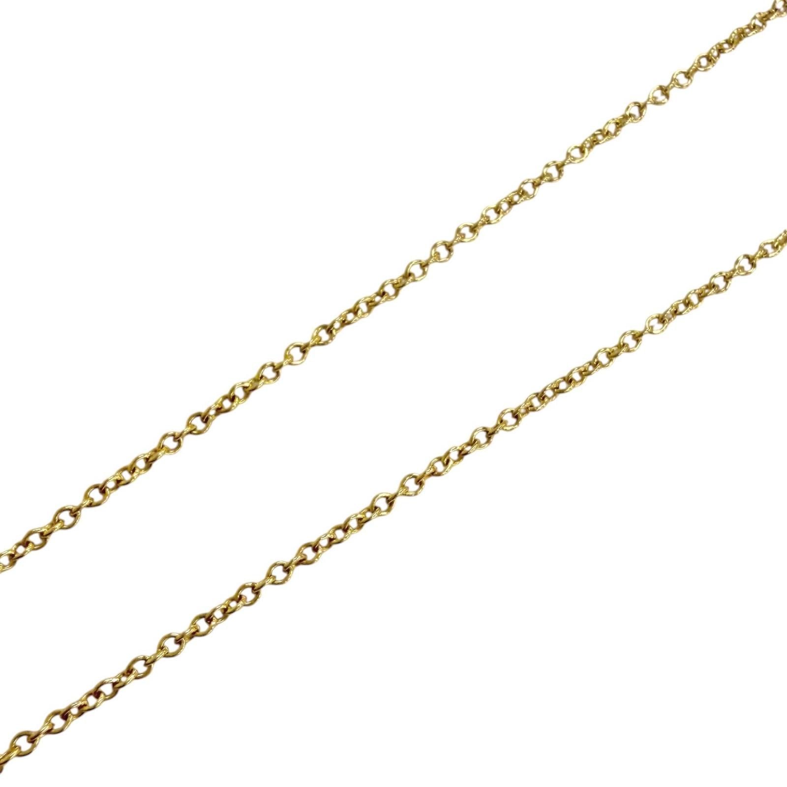 Tiffany & Co by the Yard 18k Gold Diamond Frame Diameter 3.4 Necklace Yellow — view 5