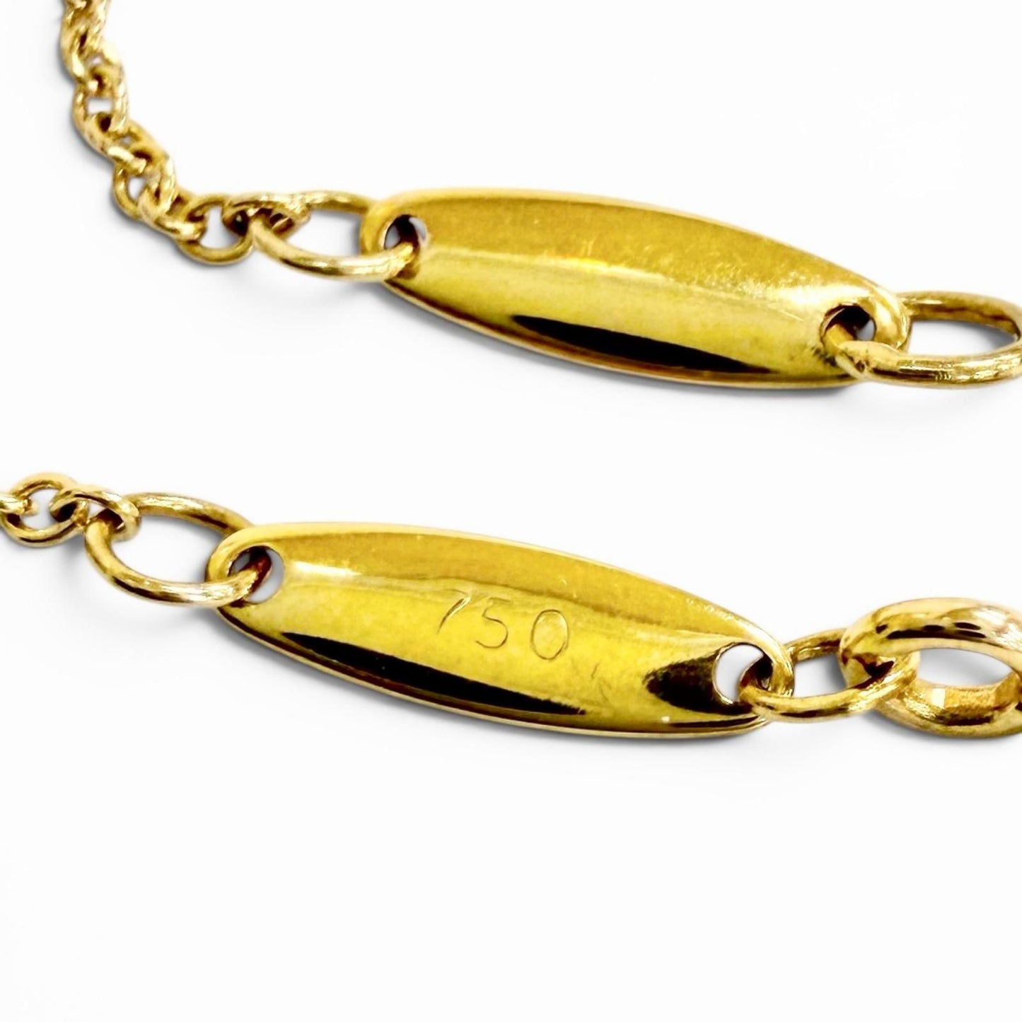 Tiffany & Co by the Yard 18k Gold Diamond Frame Diameter 3.4 Necklace Yellow — view 7