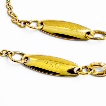 Tiffany & Co by the Yard 18k Gold Diamond Frame Diameter 3.4 Necklace Yellow — view 7