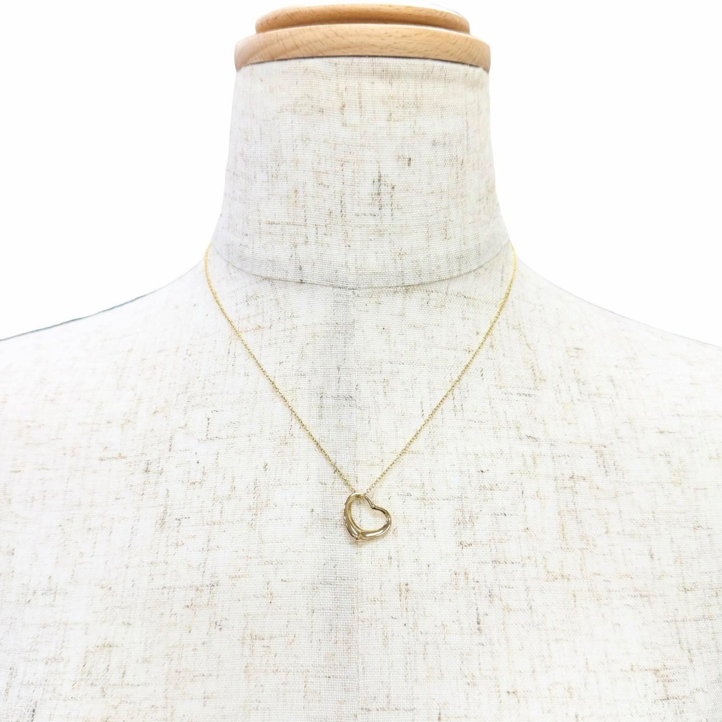 Tiffany & Co Open Heart Pendant 18k Gold Yellow — view 3