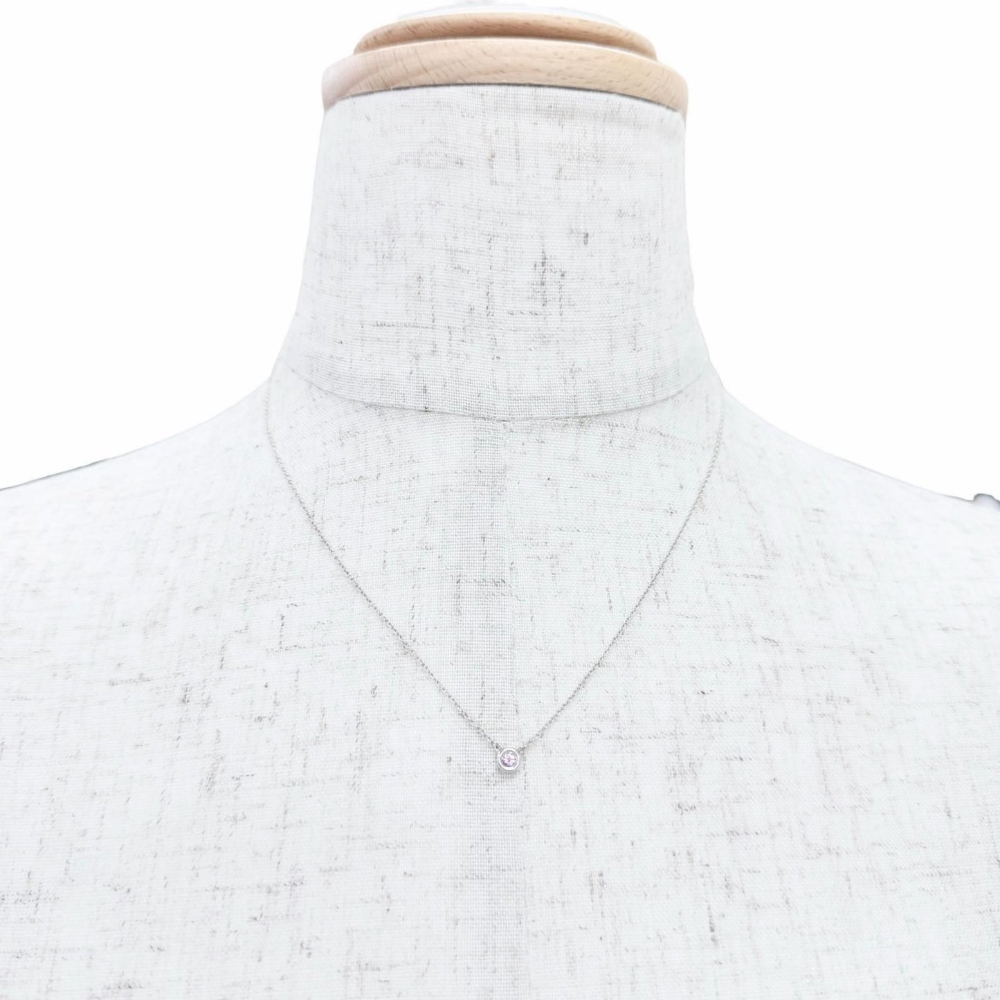 Tiffany & Co by the Yard 925 Pink Saffiano Pendant Silver — view 2