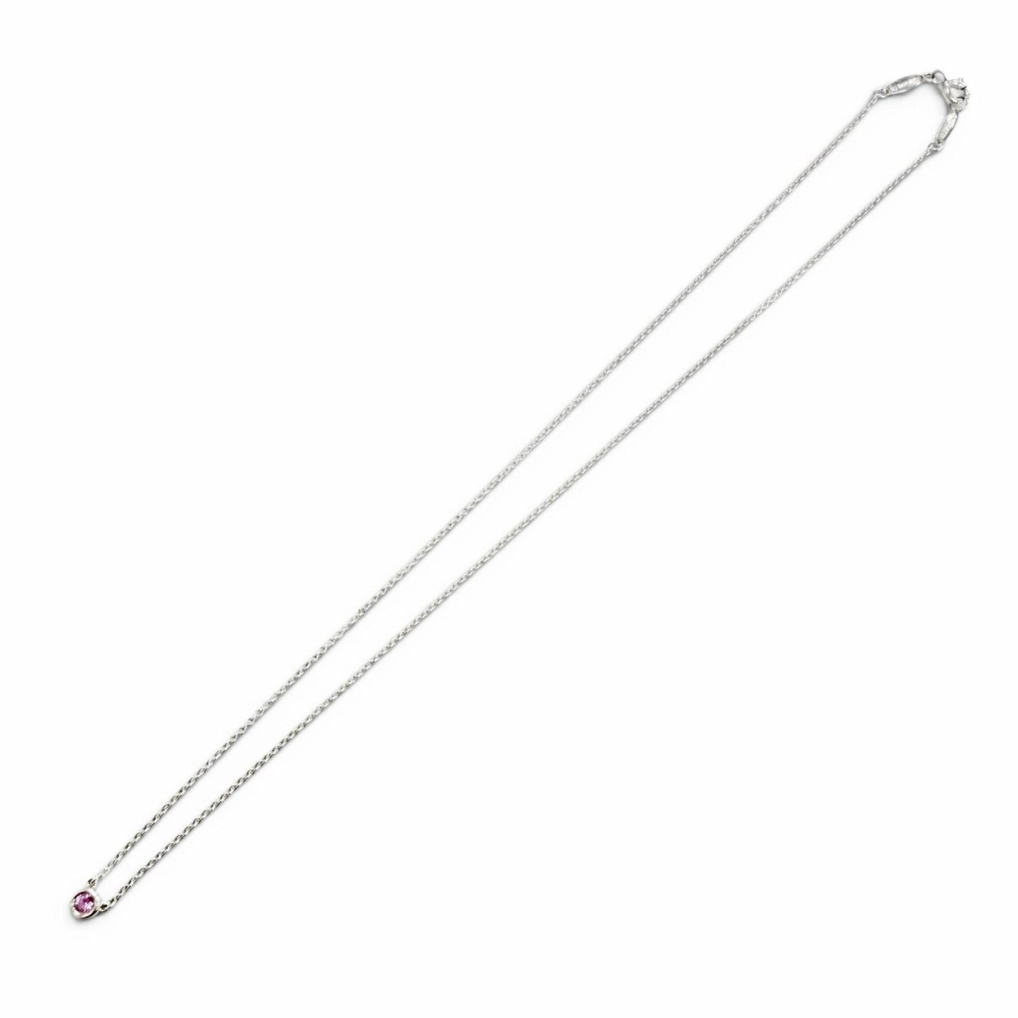 Tiffany & Co by the Yard 925 Pink Saffiano Pendant Silver — view 3